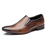 Men's Microfiber Leather Penny Loafers Shoes Fashion Dress Formal Tuxedo Wedding Moccasins Shoes
