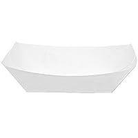 Dixie Kant Leek 3 Lb Polycoated Paper Food Tray by GP PRO (Georgia-Pacific), White, KL300W8, 500 Count (250 Trays Per Pack, 2 Pack Per Case)
