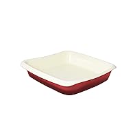 Bakeware, Stoneware, Freezer and Dishwasher Safe Square Red Baking Dish