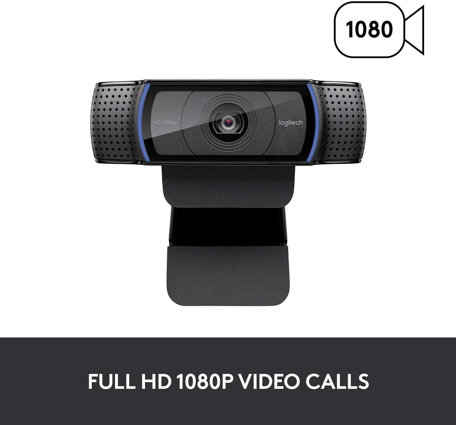 Logitech Webcam C920S HD Pro with Privacy Shutter - 1080p Streaming Widescreen Video Camera - Built in Microphone for Recording