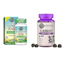 Garden of Life Vegetarian Multivitamin Supplement for Kids & Organics Elderberry Gummies for Adults & Kids