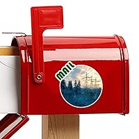 Science Nature Green Forestry Scenery Decal Mailbox Stickers Adhesive Waterproof