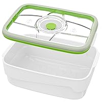 FOSA Extra Large 4L Bread Storage Container Vacuum Pump TURTLR not included Vacuum Seal Food Storage System, Vacuum Food Storage Containers Pump