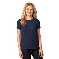 Gildan Ladies Heavy Cotton 100% Cotton T-Shirt, Medium, Navy