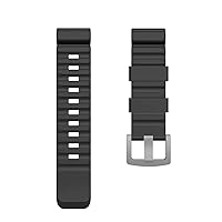 24mm Colorful Watch Band for North Edge Watch Active Smart Watch Strap for Watch for Huawei Watch Replacement New Strap (Color : Black, Size : 24mm)