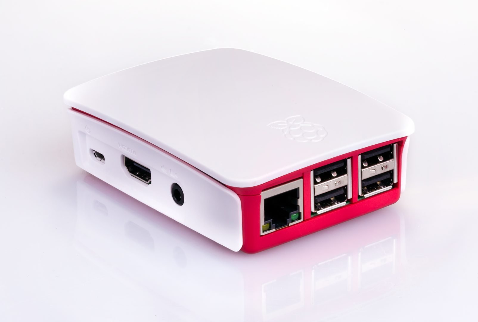 Raspberry Pi RASPBERRY-PI3-CASE Official Raspberry Pi 3 Case, Red/White