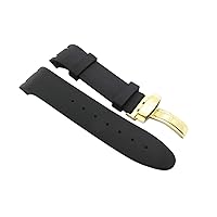 Men's Watch Band Strap Fit All Master Model Yellow Color Clasp.