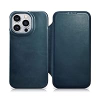 for iPhone 14 Pro Max Plus Leather Flip Mobile Phone Case Magnetic Cover,Blue,for iPhone12 Pro Max