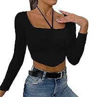 Womens Summer Tops,Women's Tops Long Sleeve Crew Neck Oversized T Shirts Loose Casual Tunics Fall Blouses for Women