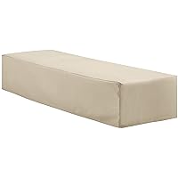 Crosley Furniture CO7506-TA Heavy-Gauge Reinforced Vinyl Outdoor Chaise Lounge Cover, Tan