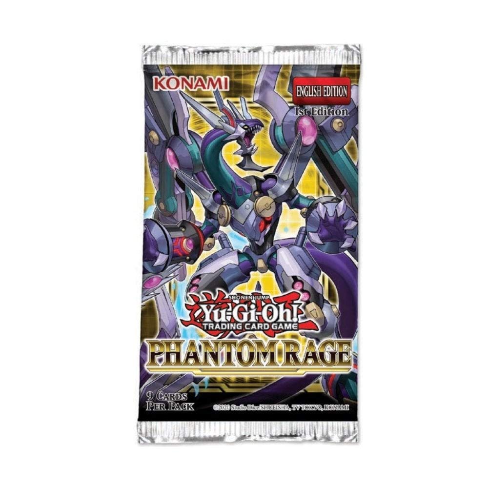 Yugioh Phantom Rage English TCG 1st Edition Booster Box - 24 Packs of 9 Cards Each