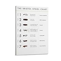 Bristol Stool Chart Diagnosis Constipation Diarrhea Bristol Stool Chart Poster (9) Canvas Painting Posters And Prints Wall Art Pictures for Living Room Bedroom Decor 08x12inch(20x30cm) Frame-style