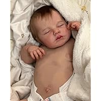 Anano Realistic Baby Dolls Silicone Full Body 20 Inch Lifelike Reborn Baby Dolls That Look Real Life Size Newborn Doll Perfectly Cute Fake Silicone Babies Alive Boy Doll Toy