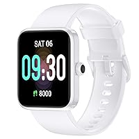 Smart Watch, Fitness Tracker with Blood Oxygen and Heart Rate Monitor, Step Counter, IP68 Waterproof Pedometer Watch, 42mm Fitness Watch for Women Men, Smartwatch Compatible with Android iOS