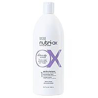 NUTRI-OX Gentle Shampoo Chemically-Treated for Colored Thinning Hair | Thicker, Fuller-Looking Hair | Clinically & Dermatologically Tested | Peppermint | Color-Safe