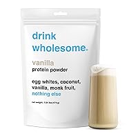 Vanilla Egg White Protein Powder | for Sensitive Stomachs | Easy to Digest | Gut Friendly | No Bloating | Dairy Free Protein Powder | Lactose Free Protein Powder | 1.03 lb