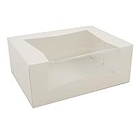 Southern Champion Tray 24313 Paperboard White Window Bakery Box, 9