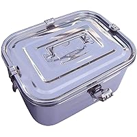 Stainless Steel Rectangular Kimchi Food Storage Container (5L / 168oz / 10.6