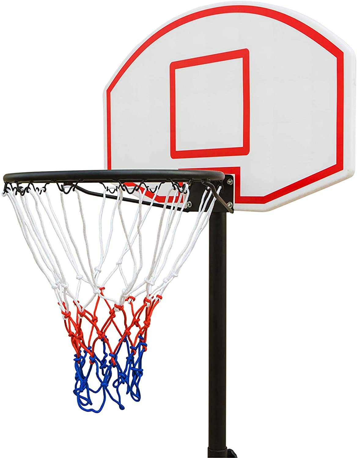 Basketball Hoop for Kids Portable Height-Adjustable [6.5FT - 8 FT] Sports Backboard System Stand w/Wheels