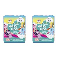 Pampers Easy Ups Boys & Girls Training Pants 3T-4T 22 Count (Pack of 2)