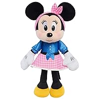Disney Junior 9.5-inch Minnie Mouse Small Plush Stuffed Animal, Super-Soft Huggable Plush, Kids Toys for Ages 2 Up by Just Play