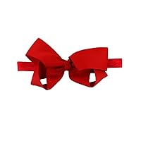 RuffleButts® Girls Red Bow Headband - One Size