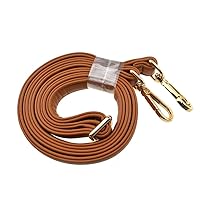 HAHIYO Adjustable Smooth Brown Leather Purse Chain Strap Length 31.5-55.1 Inch Gold Hardware for Shoulder Cross Body Sling Purse Replacement Comfortable 0.71 Inch Wide 4.7mm Extra Thick 1 Pack