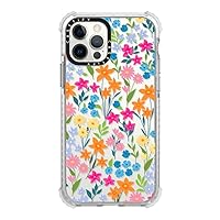 CASETiFY Ultra Impact Case for iPhone 12 / iPhone 12 Pro - Bright Spring Flowers - Daisy Floral Pattern - Clear Frost
