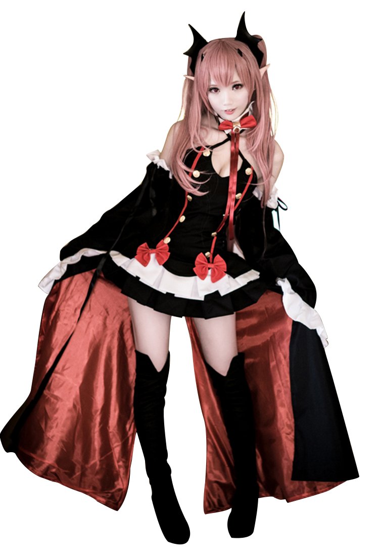 Krul Tepes 100cm Long Straight Wig Owari No Seraph Of The End Synthetic  Hair Anime Cosplay Wig Ponytail Wigs | Fruugo NO