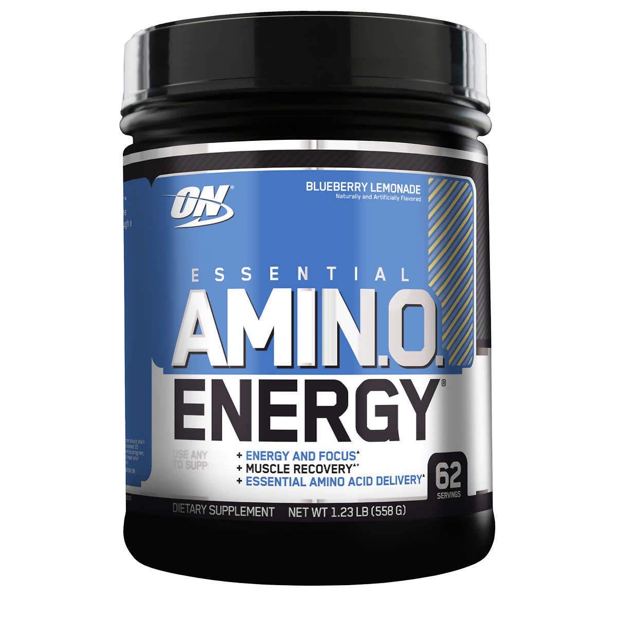 Optimum Nutrition Essential Amino Energy with Green Tea and Green Coffee Extract, Flavor: Blueberry Lemonade, 62 Servings