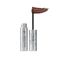 IT Cosmetics Brow Power Filler - Volumizing Tinted Fiber Brow Gel - Instantly Fills, Shapes & Sets Your Brows - Waterproof Formula Lasts Up To 16 Hours - 0.14 fl oz