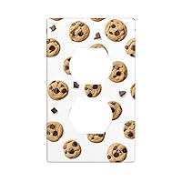 (Cookies Food Chocolate Chip Biscuits) Modern Wall Panel, Switch Cover, Decorative Socket Cover For Socket Light Switch, Switch Cover, Wall Panel.