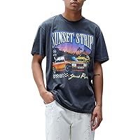PacSun Men's Sunset Stripe Vintage T-Shirt