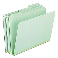 Pendaflex 17167 Pressboard Expanding File Folders, 1/3 Cut Top Tab, Letter, Green (Box of 25)