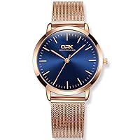 Wrist Watch for Women, Business Style Quartz Analog Women's Watch with Stainless Steel Strap