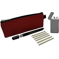 S220-KIT-C Regin Smoke Pen with 6 Wicks, Flameless Rechargeable Lighter and Zippered Carry Case