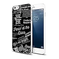 Panic At The Disco Music Lyrics for Iphone and Samsung Galaxy Case (iPhone 6/6s white)