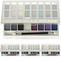L.A. COLORS 16 Color Eyeshadow Palette, Smokin', 0.95 Oz (Pack of 4)