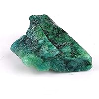 Healing Crystal Green Emerald 43.00 Ct. Natural Untreated Rough Certified Emerald Stone for Jewelry