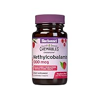EarthSweet Methylcobalamin Chewable Tablets, Natural Raspberry, 60 Count