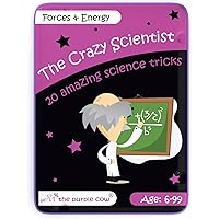 The Purple Cow- The Crazy Scientist Science Tricks Card Set, Forces and Energy, Science Experiment kit for Kids Both Boys and Girls 6 Years and Older, Instructions Inside – Amazing STEM Learning