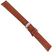 16mm Morellato Tan Soft Genuine Leather Lightly Padded Stitched Mens Watch Band Regular 112