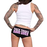 Hot Leathers Thick Thighs Save Lives Boy Shorts PTB7549