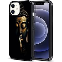 for iPhone 14 for Apple iPhone 14 6.1 inch Buddha Garden Golden Portraits Beautiful Hard Cell Phone Case Cover
