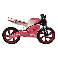 GP Bike Racing Wooden Balance Bike For Kids Pink