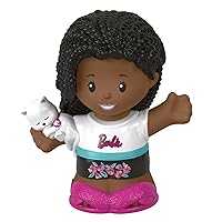 Replacement Part for Fisher-Price Little People Sleepover Fun Playset - HGP68 ~ Inspired by Barbie You Can Be Anything Dollhouse Series ~ African-American Girl Carrying a Kitten