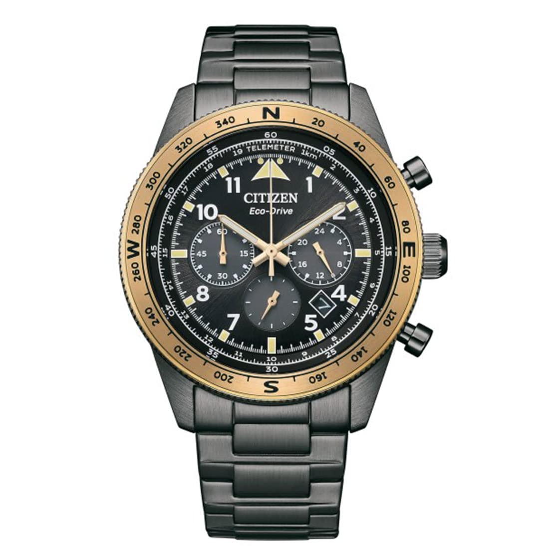 Citizen Chronograph Eco-Drive Black Dial Men's Watch CA4556-89E