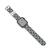 Tubular Flower Silicone Strap Sports Watch Bands Soft Watch Replacement Strap for Women Men