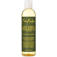 Massage Oil - Olive & Green Tea with Avocado Oil, Deeply Moisturizing Bath & Body Massage Oils for Dry Skin, 8 Fl Oz