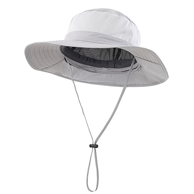 Home Prefer Outdoor UPF50+ Mesh Sun Hat Wide Brim Fishing Hat with